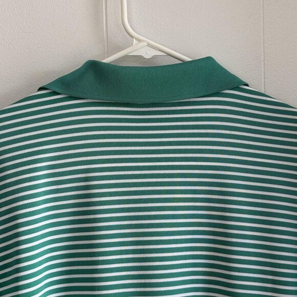 Pinehurst Adidas Polo Shirt Mens Small Green Stripe Golf Performance BC6587 - Picture 8 of 12